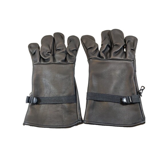 Motorcycle Gloves Black Leather Size 6, Very Nice Condition. - Picture 1 of 11